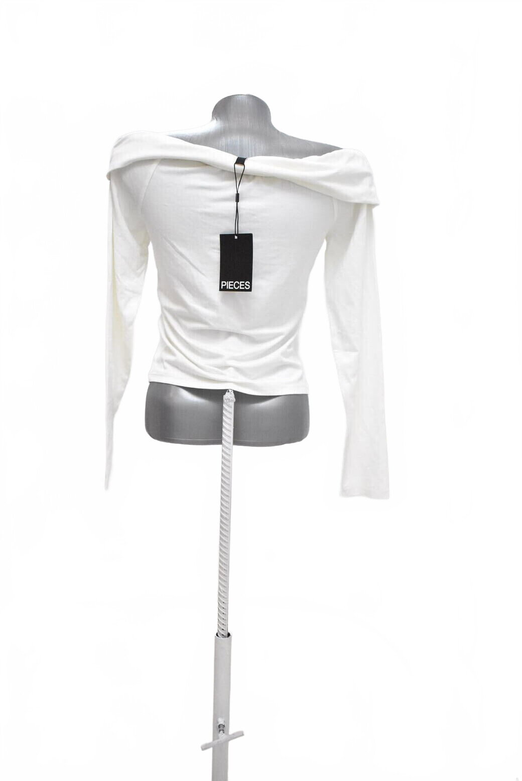 Damen -T-ShirtPiecesohne Aufdruck,farbeweiss,größeM