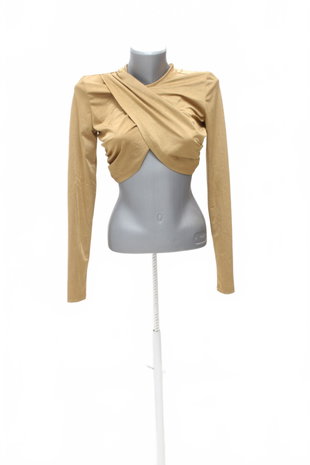 Damen -T-ShirtSheinohne Aufdruck,farbebraun,größeS