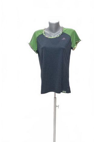 Damen -T-ShirtAdidasohne Aufdruck,farbemehrfarbig,größeL