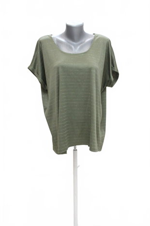 Damen -T-ShirtJaninaohne Aufdruck,farbegestreift,größe42