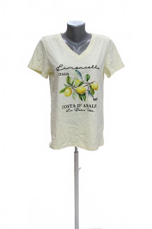 Damen -T-ShirtGenesismit Aufdruck,farbegelb,größeS