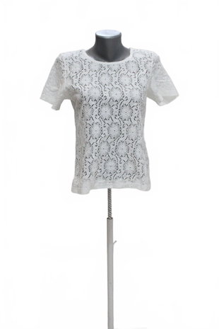 Damen -T-ShirtVero Modaohne Aufdruck,farbeweiss,größeM