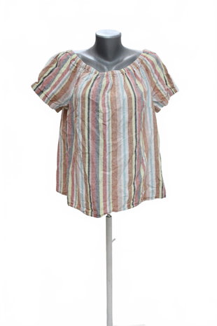 Damen -T-ShirtGenesisohne Aufdruck,farbegestreift,größeL