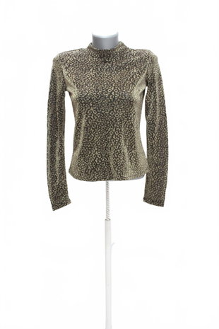 Damen -T-ShirtPrimarkohne Aufdruck,farbeanimal-print,größeXS