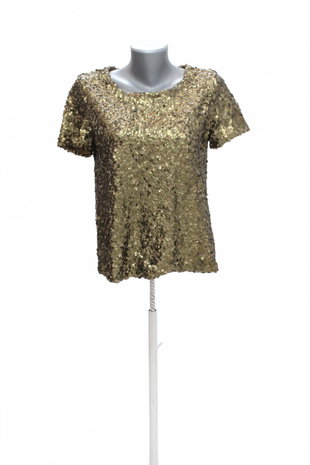 Damen -T-ShirtH&Mohne Aufdruck,farbegold,größeS