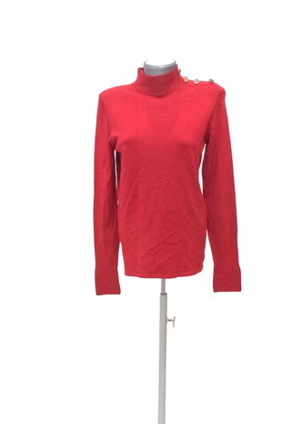 Damen -T-ShirtCamaieuohne Aufdruck,farberot,größeM