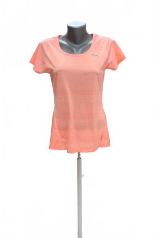 Damen -T-ShirtPumaohne Aufdruck,farbeorange,größeM