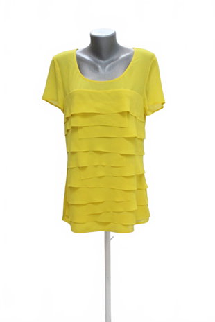 Damen -T-ShirtCommaohne Aufdruck,farbegelb,größe40