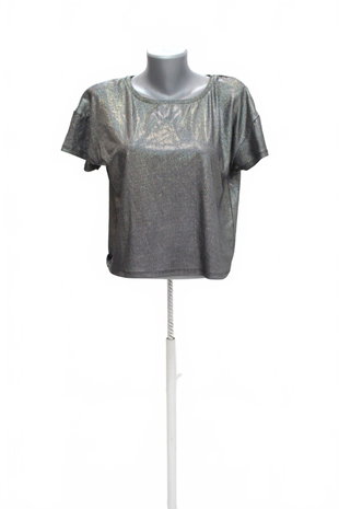 Damen -T-ShirtReservedohne Aufdruck,farbesilber,größeL
