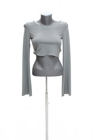 Damen -T-ShirtSheinohne Aufdruck,farbegrau,größeM