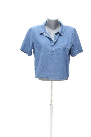 Damen -T-ShirtZaraohne Aufdruck,farbedenim,größeL