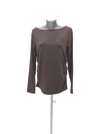 Damen -T-ShirtC&Aohne Aufdruck,farbebraun,größeXL