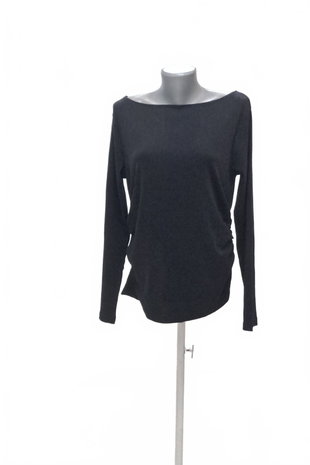 Damen -T-ShirtC&Aohne Aufdruck,farbeschwarz,größeXL