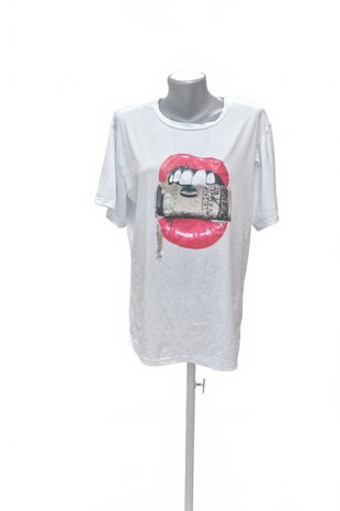 Damen -T-ShirtGenesismit Aufdruck,farbeweiss,größeL
