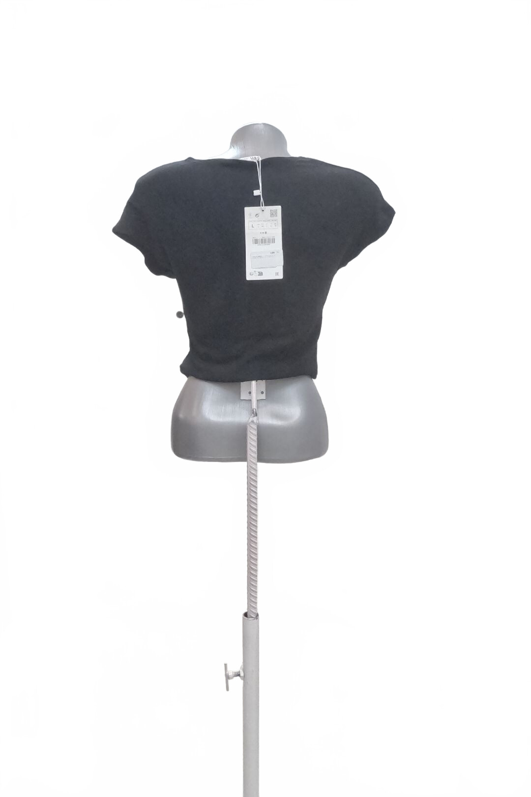 Damen -T-ShirtZaraohne Aufdruck,farbeschwarz,größeL