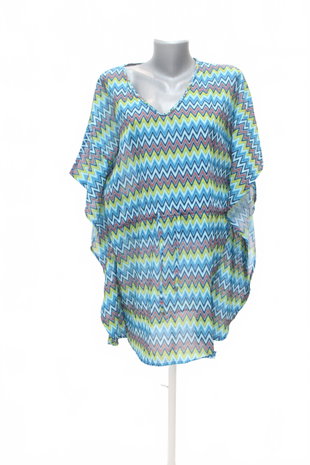 Damen -T-ShirtBlue Motionohne Aufdruck,farbegemustert,größeS