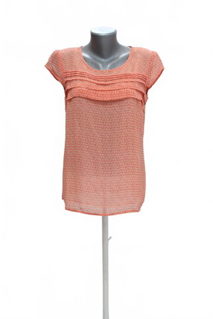 Damen -T-ShirtCamaieuohne Aufdruck,farbegemustert,größeS