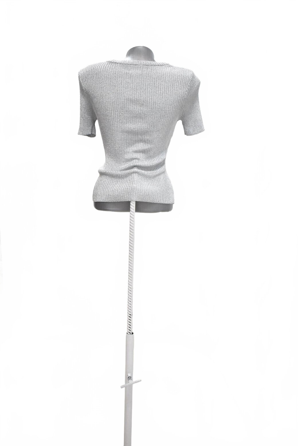 Damen -T-ShirtH&Mohne Aufdruck,farbesilber,größeXS