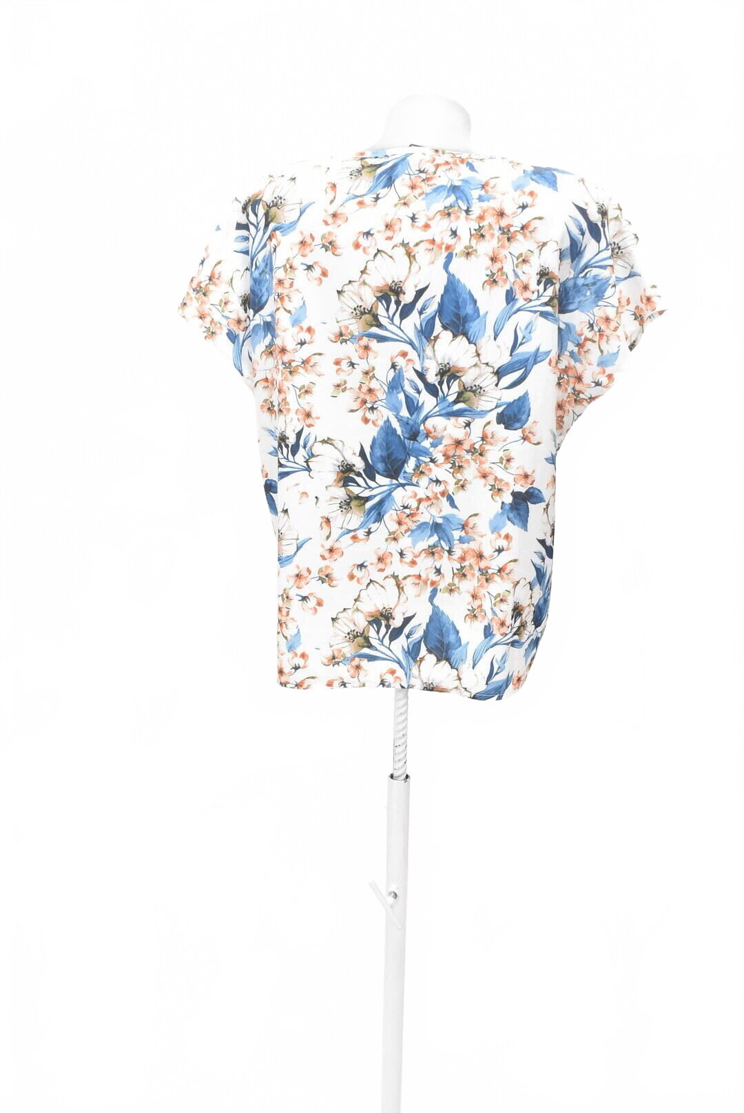 Damen -T-ShirtSheinohne Aufdruck,farbegeblümt,größeL