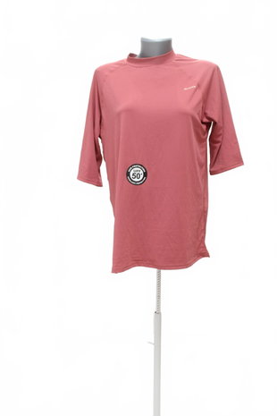 Damen -T-ShirtDecathlonohne Aufdruck,farberute,größe2XL