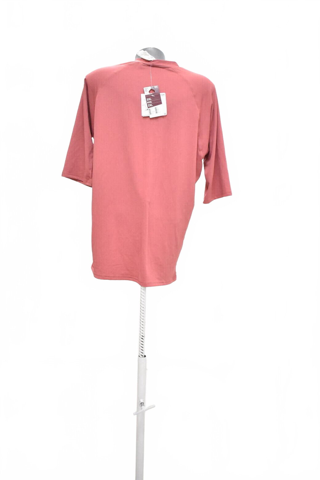 Damen -T-ShirtDecathlonohne Aufdruck,farberute,größe2XL