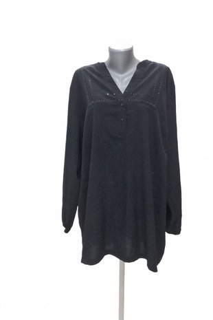 Damen -T-ShirtTchiboohne Aufdruck,farbeschwarz,größe52