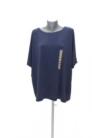 Damen -T-ShirtC&Aohne Aufdruck,farbeblau,größeXL