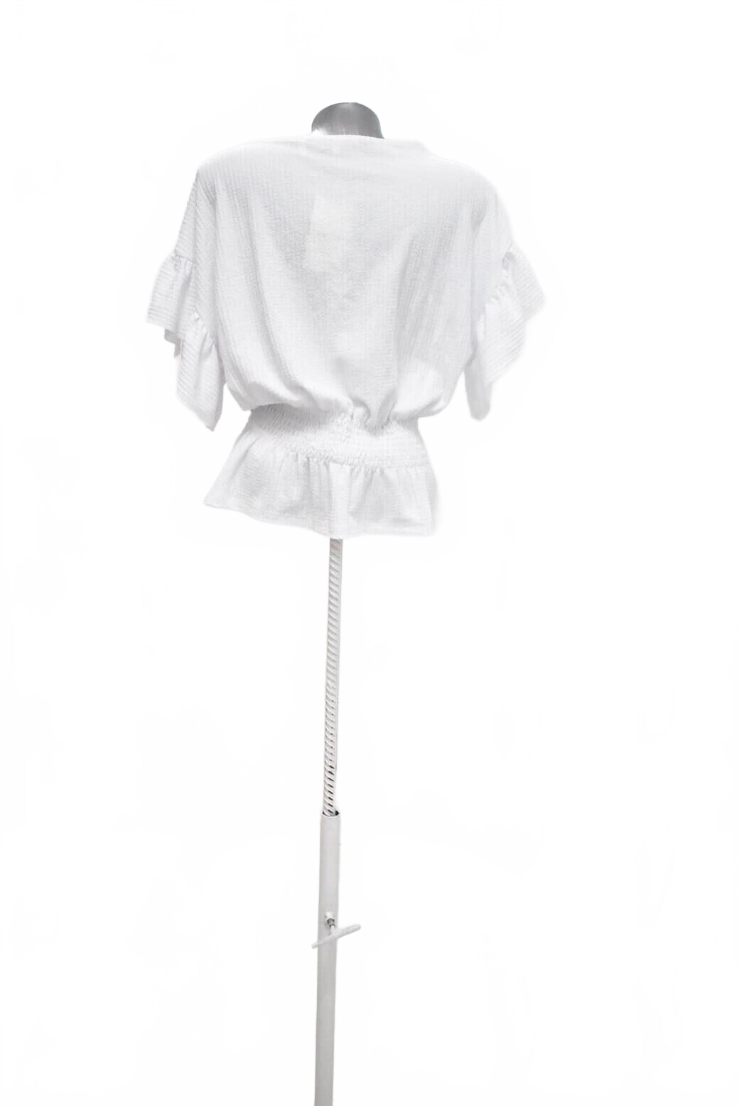 Damen -T-ShirtKotonohne Aufdruck,farbeweiss,größeL