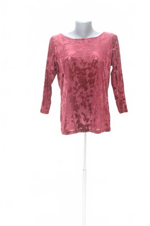 Damen -T-ShirtLindexohne Aufdruck,farbebordo,größeL