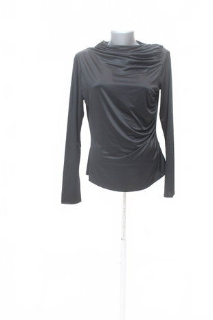 Damen -T-ShirtH&Mohne Aufdruck,farbeschwarz,größeL