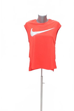 Damen -T-ShirtNikemit Aufdruck,farberot,größeM