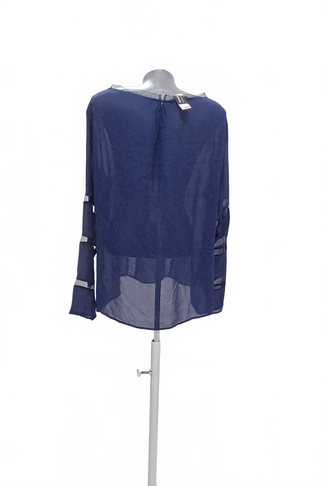 Damen -T-ShirtRené Lezardohne Aufdruck,farbeblau,größeL
