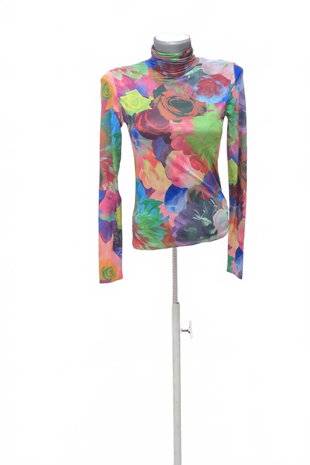 Damen -T-ShirtDesigualohne Aufdruck,farbemehrfarbig,größeS
