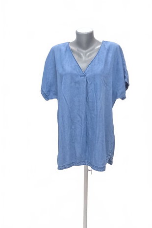 Damen -T-ShirtGenesisohne Aufdruck,farbedenim,größe44