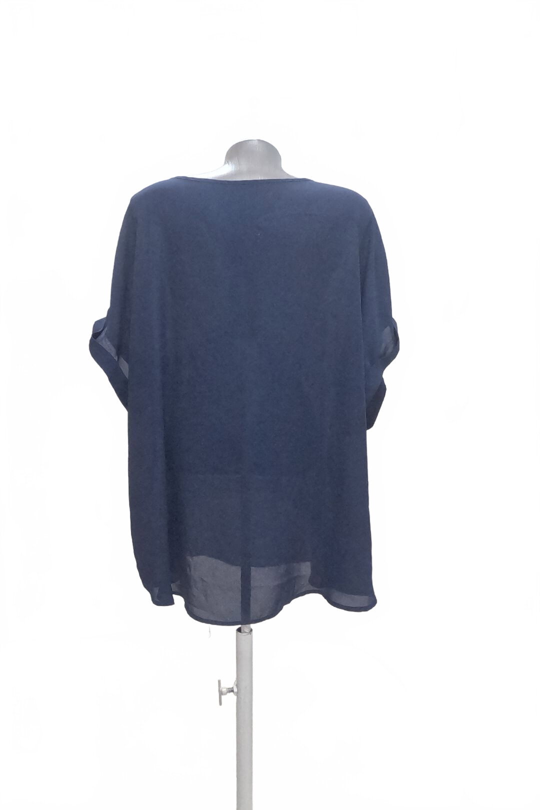 Damen -T-ShirtSheinohne Aufdruck,farbeblau,größe4XL