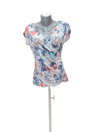 Damen -T-ShirtGenesisohne Aufdruck,farbegeblümt,größe44
