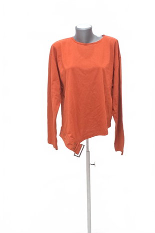 Damen -T-ShirtZaraohne Aufdruck,farbeorange,größeXL