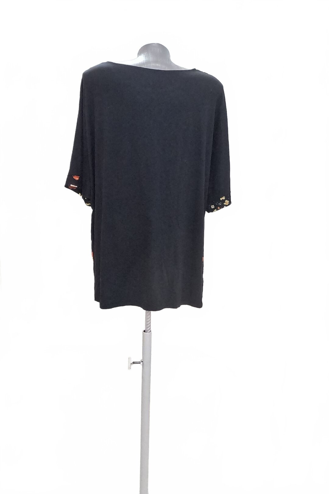 Damen -T-ShirtGenesisohne Aufdruck,farbegeblümt,größe2XL