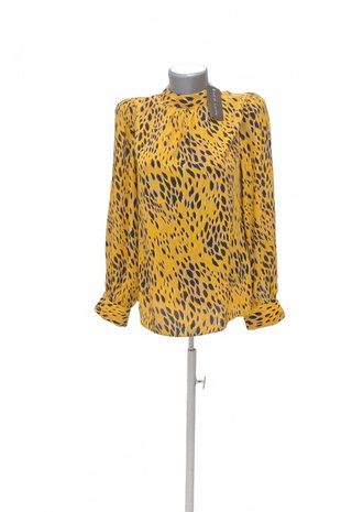 Damen -T-ShirtNew Lookohne Aufdruck,farbeanimal-print,größe36