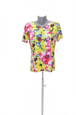 Damen -T-ShirtGenesisohne Aufdruck,farbegeblümt,größeM