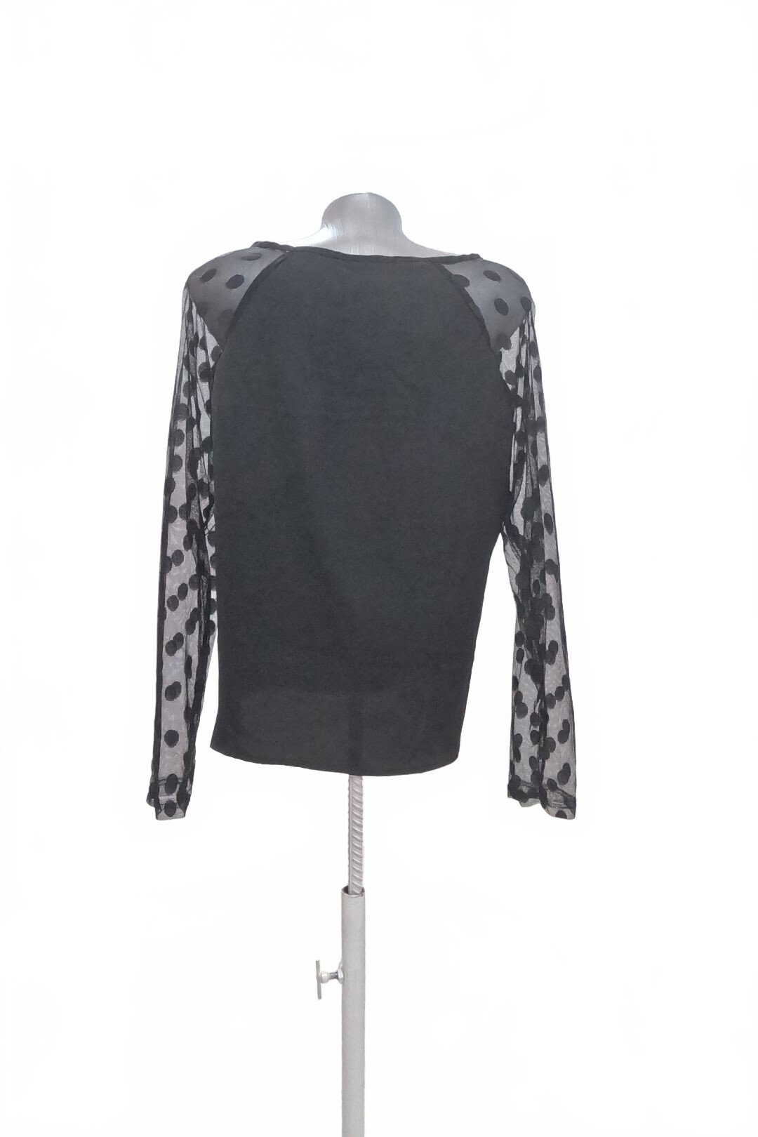 Damen -T-ShirtSheinohne Aufdruck,farbeschwarz,größeL