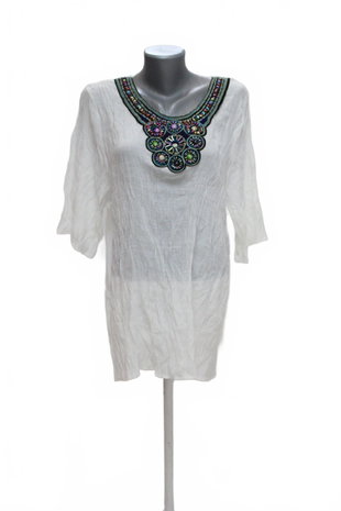 Damen -T-ShirtGenesisohne Aufdruck,farbeweiss,größeM