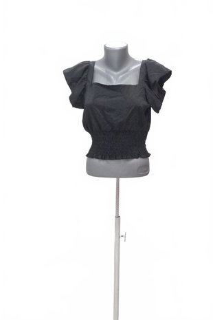 Damen -T-ShirtSheinohne Aufdruck,farbeschwarz,größeM