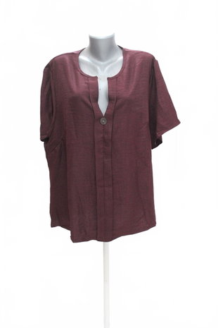 Damen -T-ShirtGenesisohne Aufdruck,farbeviolett,größe4XL