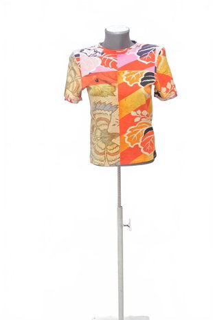 Damen -T-ShirtDesigualohne Aufdruck,farbemehrfarbig,größeL
