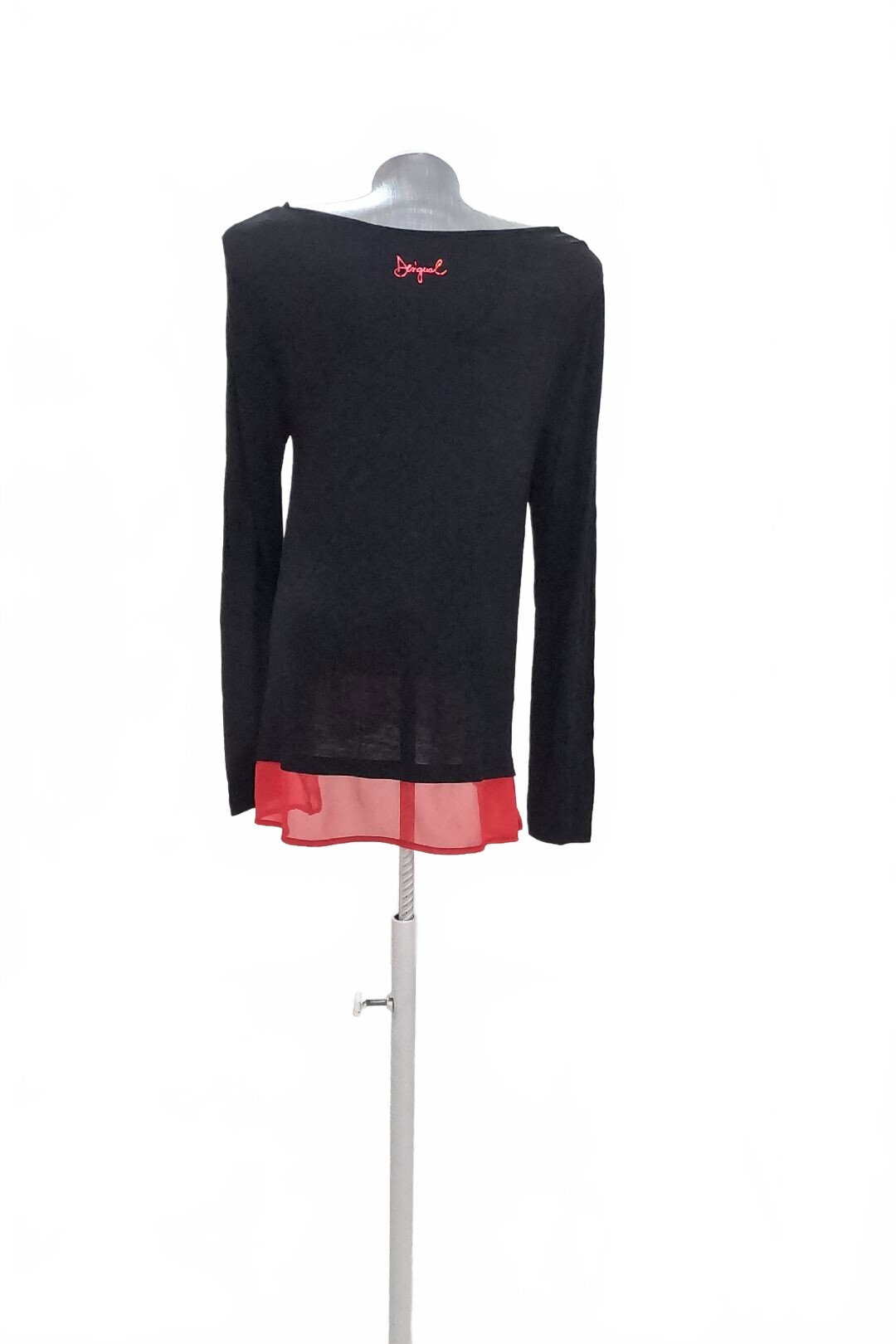 Damen -T-ShirtDesigualohne Aufdruck,farbeschwarz,größeL