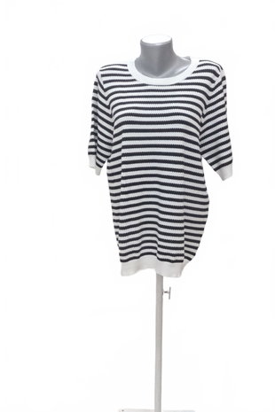 Damen -T-ShirtF&Fohne Aufdruck,farbegestreift,größeXL
