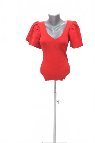 Damen -T-ShirtMohitoohne Aufdruck,farberot,größeM