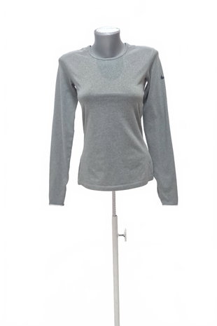 Damen -T-ShirtNikeohne Aufdruck,farbegrau,größeS
