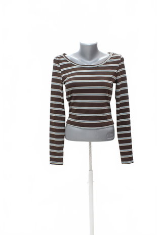 Damen -T-ShirtGenesisohne Aufdruck,farbegestreift,größeS